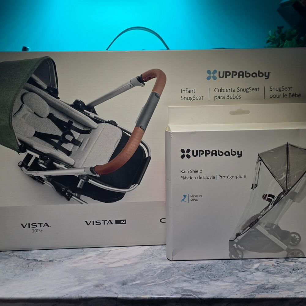 UPPAbaby Infant SnugSeat Insert And MINU V1/V2 Rain Shield Bundle